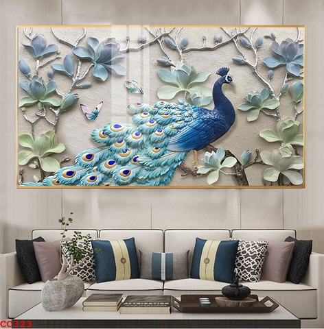 Tranh Chim Công Đẹp | Tranh Ngọc Việt - Đắk Lắk | Tranh Ngọc Việt - Xưởng Tranh Đẹp Buôn Ma Thuột (BMT) DakLak