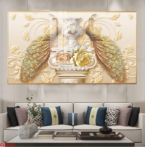 Tranh Chim Công Đẹp | Tranh Ngọc Việt - Đắk Lắk | Tranh Ngọc Việt - Xưởng Tranh Đẹp Buôn Ma Thuột (BMT) DakLak