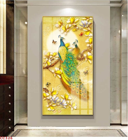 Tranh Chim Công Đẹp | Tranh Ngọc Việt - Đắk Lắk | Tranh Ngọc Việt - Xưởng Tranh Đẹp Buôn Ma Thuột (BMT) DakLak