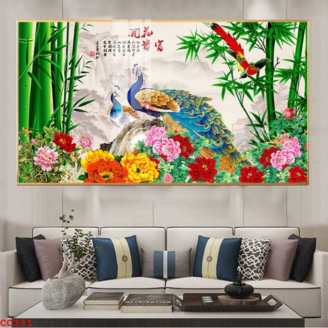 Tranh Chim Công Đẹp | Tranh Ngọc Việt - Đắk Lắk | Tranh Ngọc Việt - Xưởng Tranh Đẹp Buôn Ma Thuột (BMT) DakLak