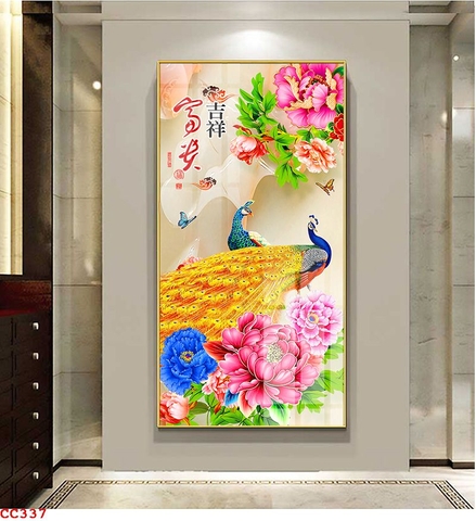 Tranh Chim Công Đẹp | Tranh Ngọc Việt - Đắk Lắk | Tranh Ngọc Việt - Xưởng Tranh Đẹp Buôn Ma Thuột (BMT) DakLak