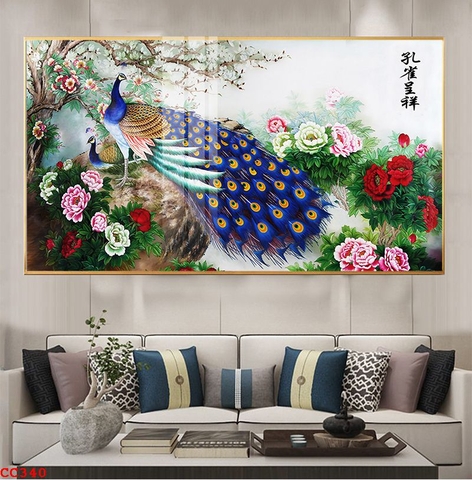 Tranh Chim Công Đẹp | Tranh Ngọc Việt - Đắk Lắk | Tranh Ngọc Việt - Xưởng Tranh Đẹp Buôn Ma Thuột (BMT) DakLak