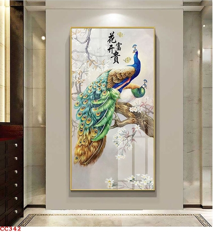 Tranh Chim Công Đẹp | Tranh Ngọc Việt - Đắk Lắk | Tranh Ngọc Việt - Xưởng Tranh Đẹp Buôn Ma Thuột (BMT) DakLak