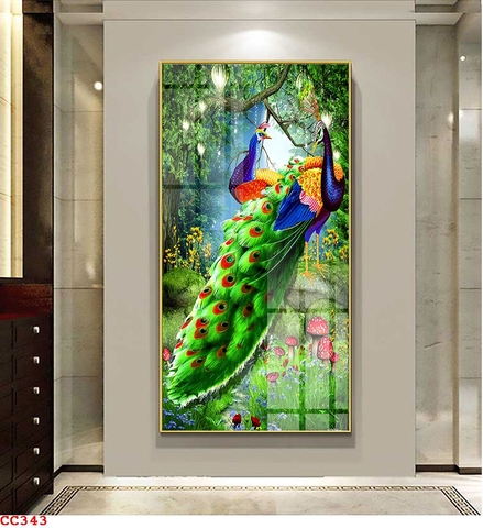 Tranh Chim Công Đẹp | Tranh Ngọc Việt - Đắk Lắk | Tranh Ngọc Việt - Xưởng Tranh Đẹp Buôn Ma Thuột (BMT) DakLak