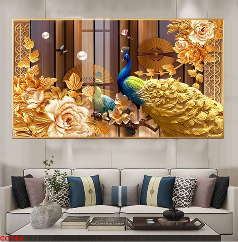 Tranh Chim Công Đẹp | Tranh Ngọc Việt - Đắk Lắk | Tranh Ngọc Việt - Xưởng Tranh Đẹp Buôn Ma Thuột (BMT) DakLak