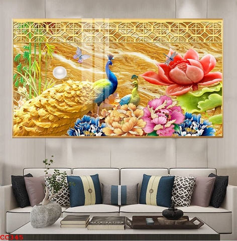 Tranh Chim Công Đẹp | Tranh Ngọc Việt - Đắk Lắk | Tranh Ngọc Việt - Xưởng Tranh Đẹp Buôn Ma Thuột (BMT) DakLak