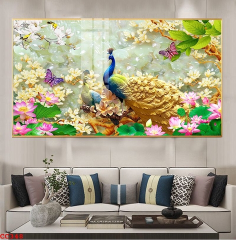 Tranh Chim Công Đẹp | Tranh Ngọc Việt - Đắk Lắk | Tranh Ngọc Việt - Xưởng Tranh Đẹp Buôn Ma Thuột (BMT) DakLak