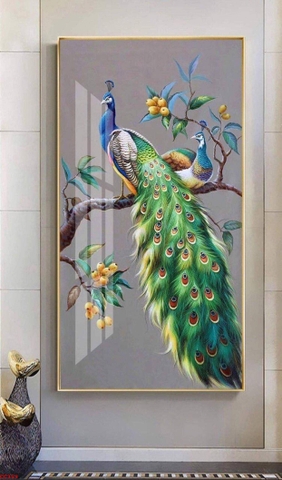 Tranh Chim Công Đẹp | Tranh Ngọc Việt - Đắk Lắk | Tranh Ngọc Việt - Xưởng Tranh Đẹp Buôn Ma Thuột (BMT) DakLak