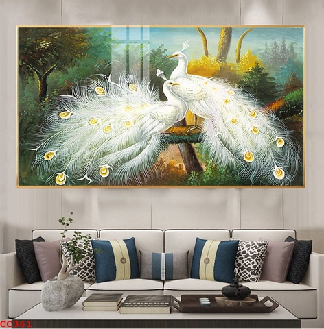 Tranh Chim Công Đẹp | Tranh Ngọc Việt - Đắk Lắk | Tranh Ngọc Việt - Xưởng Tranh Đẹp Buôn Ma Thuột (BMT) DakLak