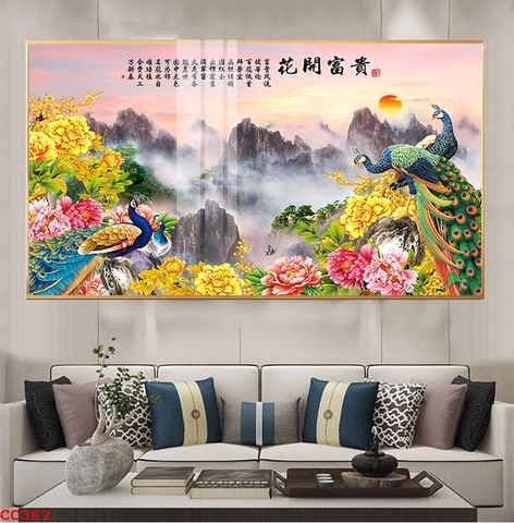 Tranh Chim Công Đẹp | Tranh Ngọc Việt - Đắk Lắk | Tranh Ngọc Việt - Xưởng Tranh Đẹp Buôn Ma Thuột (BMT) DakLak