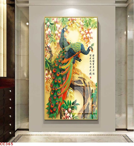 Tranh Chim Công Đẹp | Tranh Ngọc Việt - Đắk Lắk | Tranh Ngọc Việt - Xưởng Tranh Đẹp Buôn Ma Thuột (BMT) DakLak