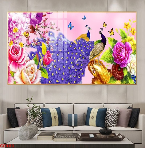 Tranh Chim Công Đẹp | Tranh Ngọc Việt - Đắk Lắk | Tranh Ngọc Việt - Xưởng Tranh Đẹp Buôn Ma Thuột (BMT) DakLak