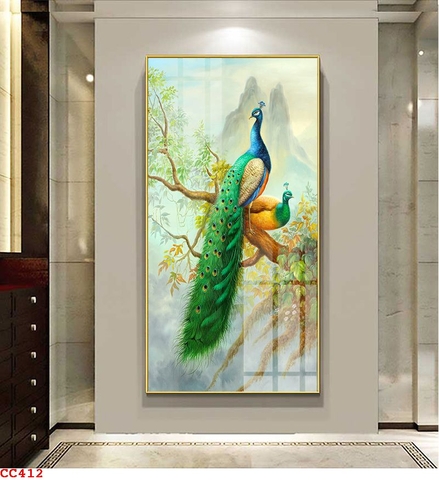 Tranh Chim Công Đẹp | Tranh Ngọc Việt - Đắk Lắk | Tranh Ngọc Việt - Xưởng Tranh Đẹp Buôn Ma Thuột (BMT) DakLak