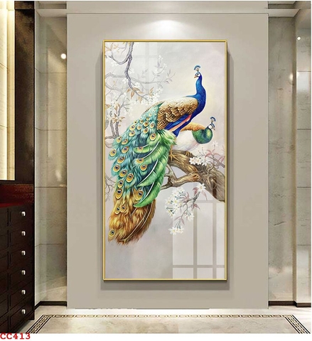 Tranh Chim Công Đẹp | Tranh Ngọc Việt - Đắk Lắk | Tranh Ngọc Việt - Xưởng Tranh Đẹp Buôn Ma Thuột (BMT) DakLak