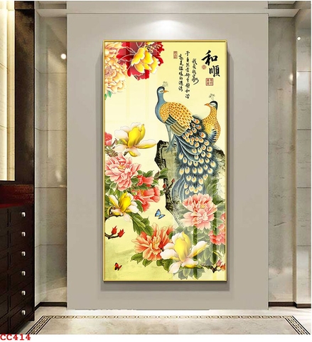 Tranh Chim Công Đẹp | Tranh Ngọc Việt - Đắk Lắk | Tranh Ngọc Việt - Xưởng Tranh Đẹp Buôn Ma Thuột (BMT) DakLak