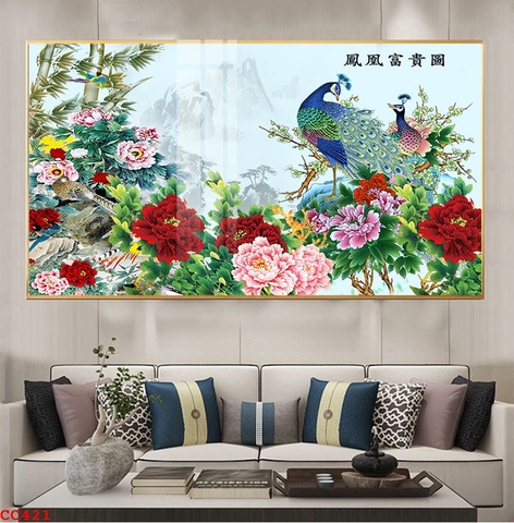 Tranh Chim Công Đẹp | Tranh Ngọc Việt - Đắk Lắk | Tranh Ngọc Việt - Xưởng Tranh Đẹp Buôn Ma Thuột (BMT) DakLak