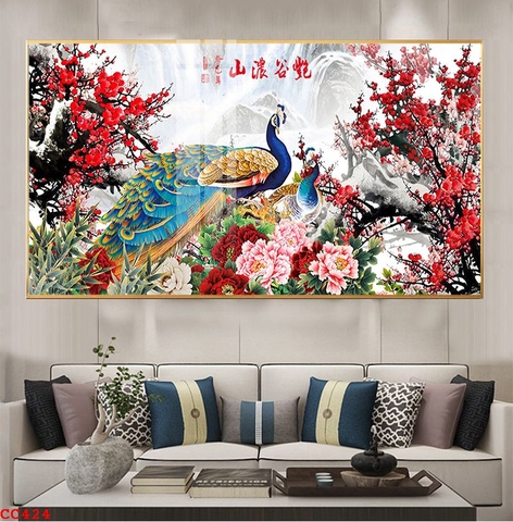 Tranh Chim Công Đẹp | Tranh Ngọc Việt - Đắk Lắk | Tranh Ngọc Việt - Xưởng Tranh Đẹp Buôn Ma Thuột (BMT) DakLak