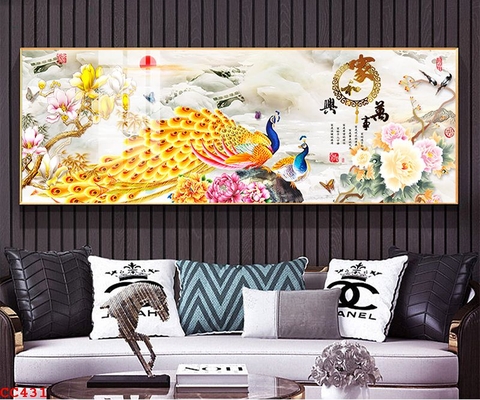 Tranh Chim Công Đẹp | Tranh Ngọc Việt - Đắk Lắk | Tranh Ngọc Việt - Xưởng Tranh Đẹp Buôn Ma Thuột (BMT) DakLak