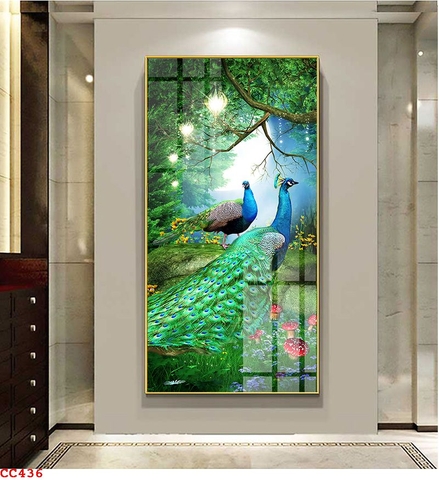 Tranh Chim Công Đẹp | Tranh Ngọc Việt - Đắk Lắk | Tranh Ngọc Việt - Xưởng Tranh Đẹp Buôn Ma Thuột (BMT) DakLak