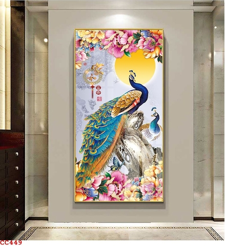 Tranh Chim Công Đẹp | Tranh Ngọc Việt - Đắk Lắk | Tranh Ngọc Việt - Xưởng Tranh Đẹp Buôn Ma Thuột (BMT) DakLak