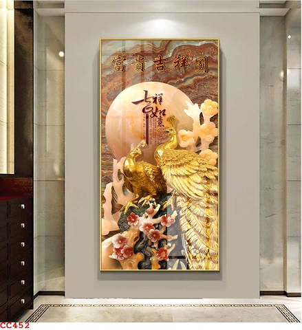 Tranh Chim Công Đẹp | Tranh Ngọc Việt - Đắk Lắk | Tranh Ngọc Việt - Xưởng Tranh Đẹp Buôn Ma Thuột (BMT) DakLak