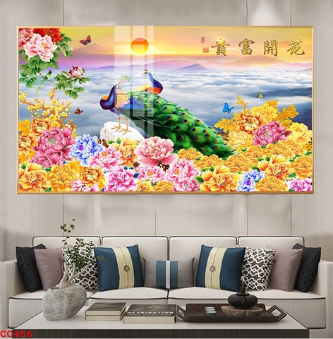 Tranh Chim Công Đẹp | Tranh Ngọc Việt - Đắk Lắk | Tranh Ngọc Việt - Xưởng Tranh Đẹp Buôn Ma Thuột (BMT) DakLak