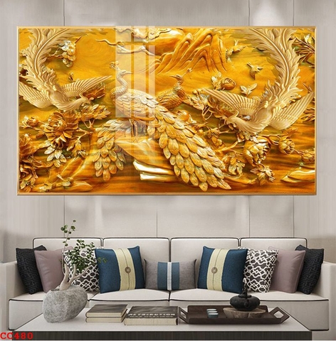 Tranh Chim Công Đẹp | Tranh Ngọc Việt - Đắk Lắk | Tranh Ngọc Việt - Xưởng Tranh Đẹp Buôn Ma Thuột (BMT) DakLak