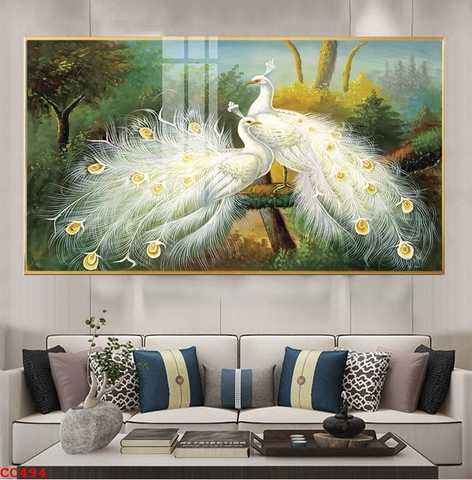 Tranh Chim Công Đẹp | Tranh Ngọc Việt - Đắk Lắk | Tranh Ngọc Việt - Xưởng Tranh Đẹp Buôn Ma Thuột (BMT) DakLak