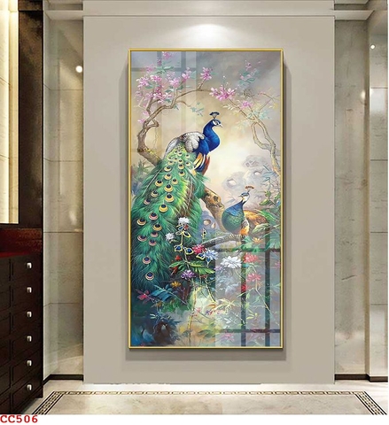 Tranh Chim Công Đẹp | Tranh Ngọc Việt - Đắk Lắk | Tranh Ngọc Việt - Xưởng Tranh Đẹp Buôn Ma Thuột (BMT) DakLak