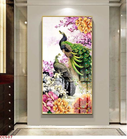 Tranh Chim Công Đẹp | Tranh Ngọc Việt - Đắk Lắk | Tranh Ngọc Việt - Xưởng Tranh Đẹp Buôn Ma Thuột (BMT) DakLak