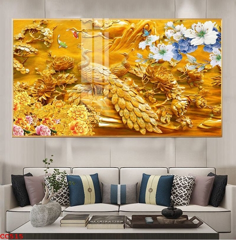 Tranh Chim Công Đẹp | Tranh Ngọc Việt - Đắk Lắk | Tranh Ngọc Việt - Xưởng Tranh Đẹp Buôn Ma Thuột (BMT) DakLak