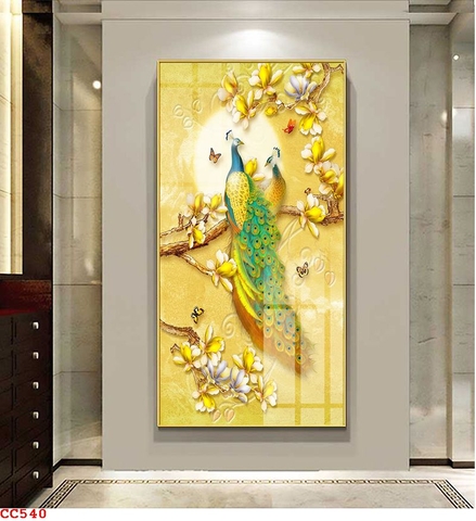 Tranh Chim Công Đẹp | Tranh Ngọc Việt - Đắk Lắk | Tranh Ngọc Việt - Xưởng Tranh Đẹp Buôn Ma Thuột (BMT) DakLak