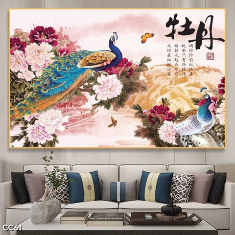 Tranh Chim Công Đẹp | Tranh Ngọc Việt - Đắk Lắk | Tranh Ngọc Việt - Xưởng Tranh Đẹp Buôn Ma Thuột (BMT) DakLak