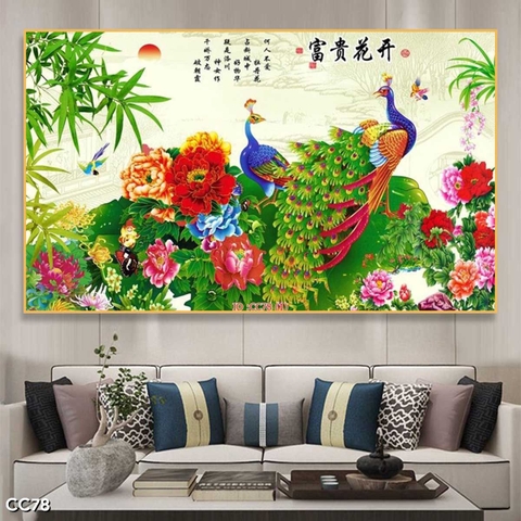 Tranh Chim Công Đẹp | Tranh Ngọc Việt - Đắk Lắk | Tranh Ngọc Việt - Xưởng Tranh Đẹp Buôn Ma Thuột (BMT) DakLak