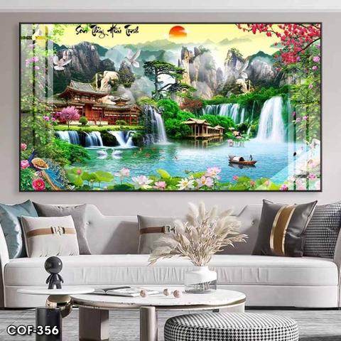 Tranh Sơn Thủy Ngang | Tranh Ngọc Việt - Đắk Lắk | Tranh Ngọc Việt - Xưởng Tranh Đẹp Buôn Ma Thuột (BMT) DakLak