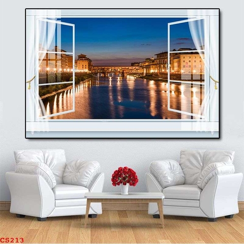 Tranh Cửa Sổ 3D Đẹp | Tranh Ngọc Việt - Đắk Lắk | Tranh Ngọc Việt - Xưởng Tranh Đẹp Buôn Ma Thuột (BMT) DakLak