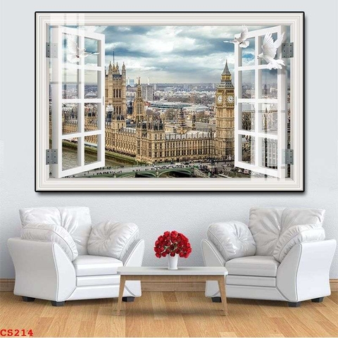 Tranh Cửa Sổ 3D Đẹp | Tranh Ngọc Việt - Đắk Lắk | Tranh Ngọc Việt - Xưởng Tranh Đẹp Buôn Ma Thuột (BMT) DakLak