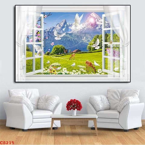 Tranh Cửa Sổ 3D Đẹp | Tranh Ngọc Việt - Đắk Lắk | Tranh Ngọc Việt - Xưởng Tranh Đẹp Buôn Ma Thuột (BMT) DakLak
