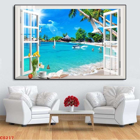 Tranh Cửa Sổ 3D Đẹp | Tranh Ngọc Việt - Đắk Lắk | Tranh Ngọc Việt - Xưởng Tranh Đẹp Buôn Ma Thuột (BMT) DakLak