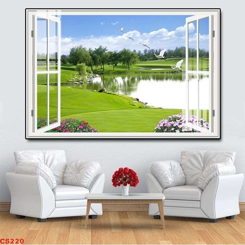 Tranh Cửa Sổ 3D Đẹp | Tranh Ngọc Việt - Đắk Lắk | Tranh Ngọc Việt - Xưởng Tranh Đẹp Buôn Ma Thuột (BMT) DakLak