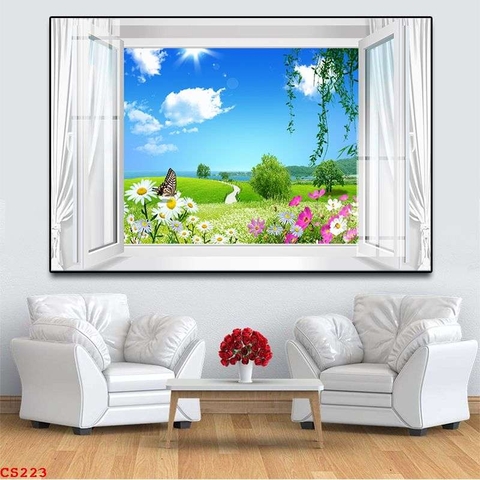 Tranh Cửa Sổ 3D Đẹp | Tranh Ngọc Việt - Đắk Lắk | Tranh Ngọc Việt - Xưởng Tranh Đẹp Buôn Ma Thuột (BMT) DakLak