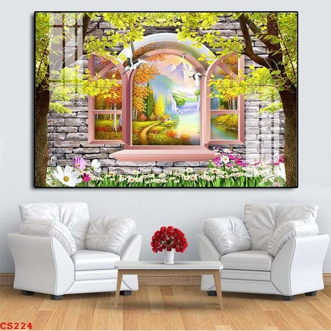 Tranh Cửa Sổ 3D Đẹp | Tranh Ngọc Việt - Đắk Lắk | Tranh Ngọc Việt - Xưởng Tranh Đẹp Buôn Ma Thuột (BMT) DakLak