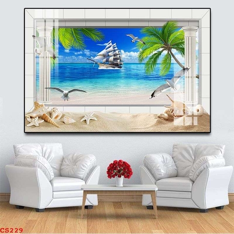 Tranh Cửa Sổ 3D Đẹp | Tranh Ngọc Việt - Đắk Lắk | Tranh Ngọc Việt - Xưởng Tranh Đẹp Buôn Ma Thuột (BMT) DakLak