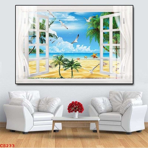 Tranh Cửa Sổ 3D Đẹp | Tranh Ngọc Việt - Đắk Lắk | Tranh Ngọc Việt - Xưởng Tranh Đẹp Buôn Ma Thuột (BMT) DakLak