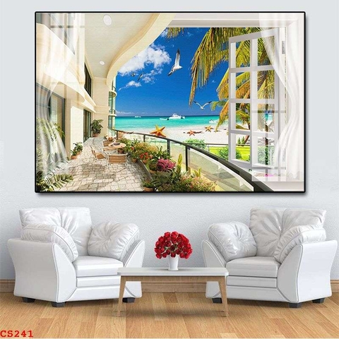 Tranh Cửa Sổ 3D Đẹp | Tranh Ngọc Việt - Đắk Lắk | Tranh Ngọc Việt - Xưởng Tranh Đẹp Buôn Ma Thuột (BMT) DakLak