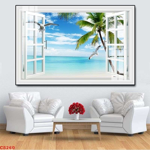 Tranh Cửa Sổ 3D Đẹp | Tranh Ngọc Việt - Đắk Lắk | Tranh Ngọc Việt - Xưởng Tranh Đẹp Buôn Ma Thuột (BMT) DakLak