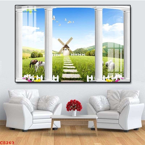 Tranh Cửa Sổ 3D Đẹp | Tranh Ngọc Việt - Đắk Lắk | Tranh Ngọc Việt - Xưởng Tranh Đẹp Buôn Ma Thuột (BMT) DakLak