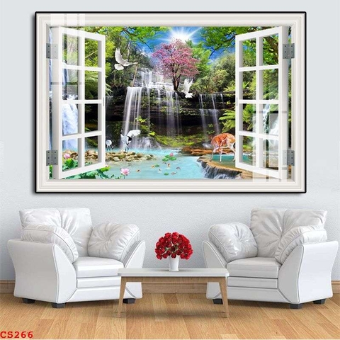 Tranh Cửa Sổ 3D Đẹp | Tranh Ngọc Việt - Đắk Lắk | Tranh Ngọc Việt - Xưởng Tranh Đẹp Buôn Ma Thuột (BMT) DakLak