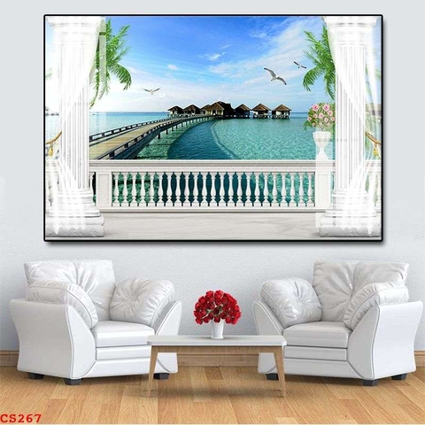 Tranh Cửa Sổ 3D Đẹp | Tranh Ngọc Việt - Đắk Lắk | Tranh Ngọc Việt - Xưởng Tranh Đẹp Buôn Ma Thuột (BMT) DakLak