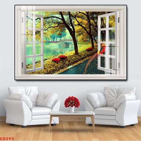 Tranh Cửa Sổ 3D Đẹp | Tranh Ngọc Việt - Đắk Lắk | Tranh Ngọc Việt - Xưởng Tranh Đẹp Buôn Ma Thuột (BMT) DakLak